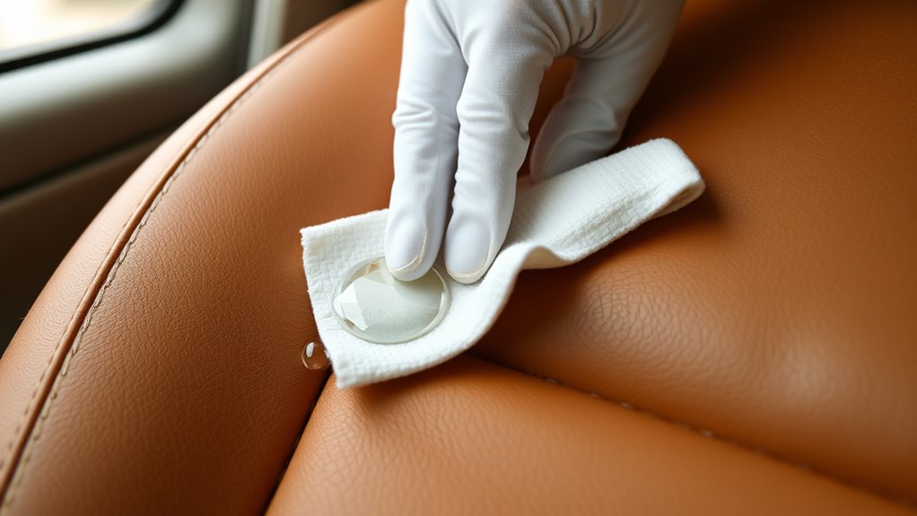 gentle soap water cleaning
