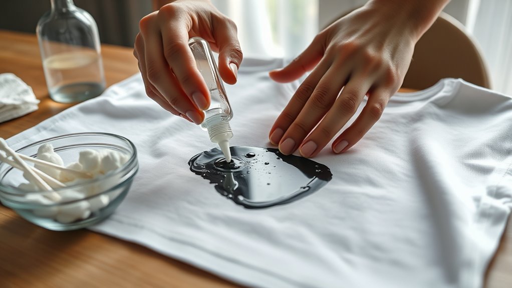 hand sanitizer removes ink