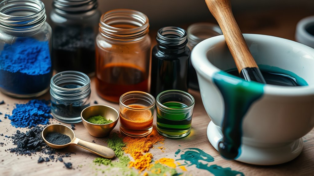 pigments and dyes roles