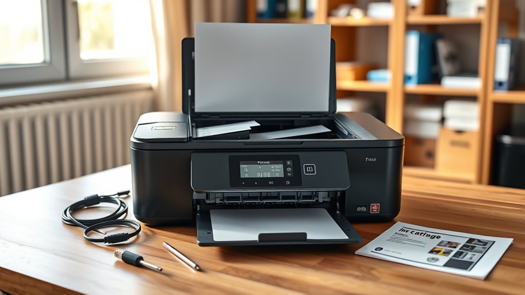 reset printer to clear settings