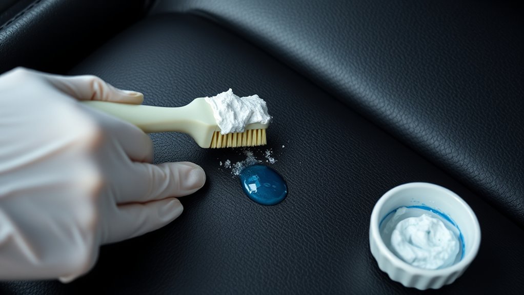 baking soda removes fresh ink