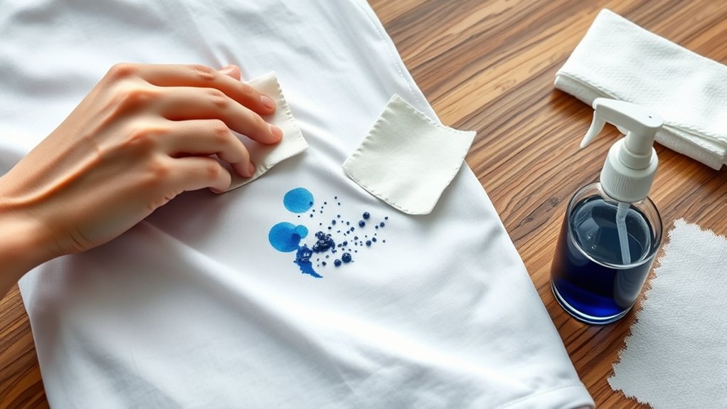 blot rinse pretreat quickly