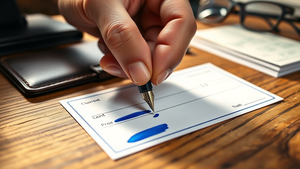 blue ink enhances security clarity