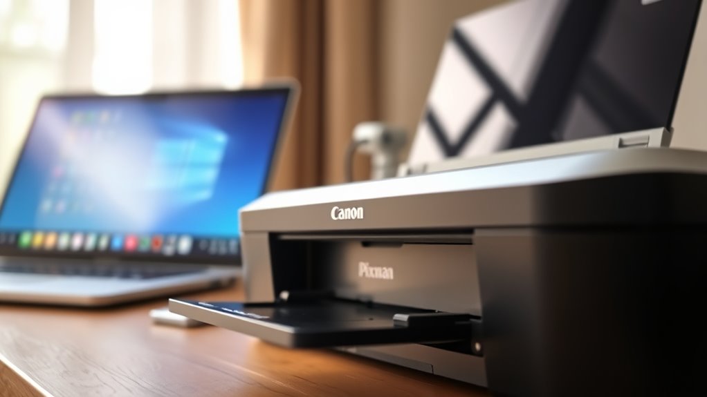 check canon ink levels windows