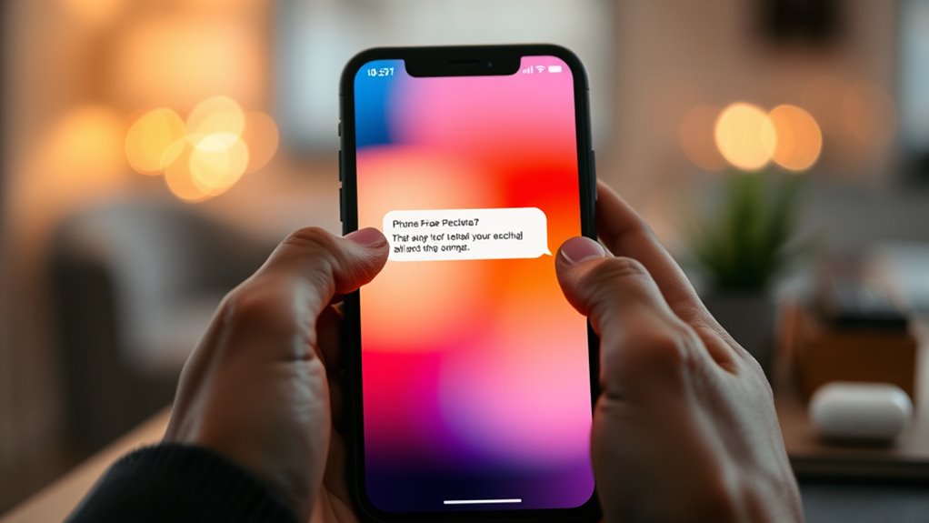 check imessage and updates