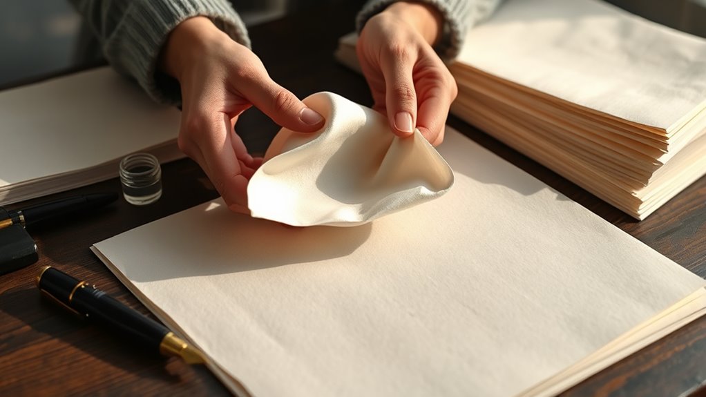 choose absorbent smooth paper