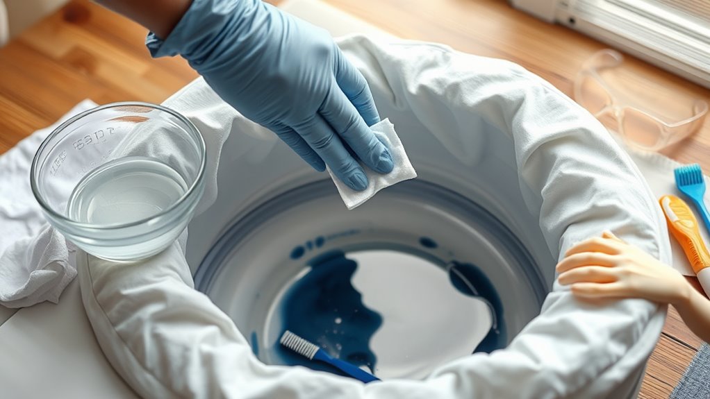 diluted bleach for ink