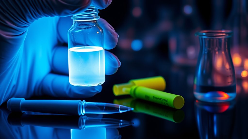 extract and use fluorescent liquids