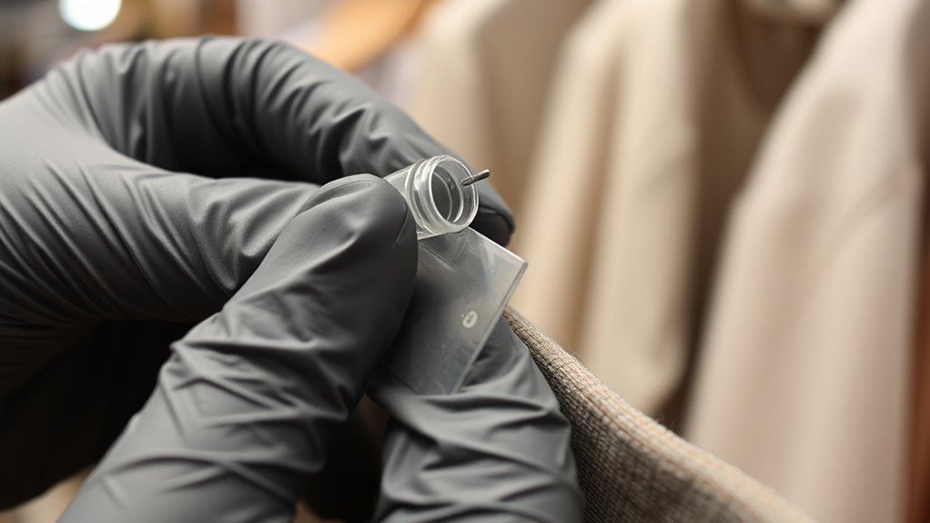 gently remove ink seals