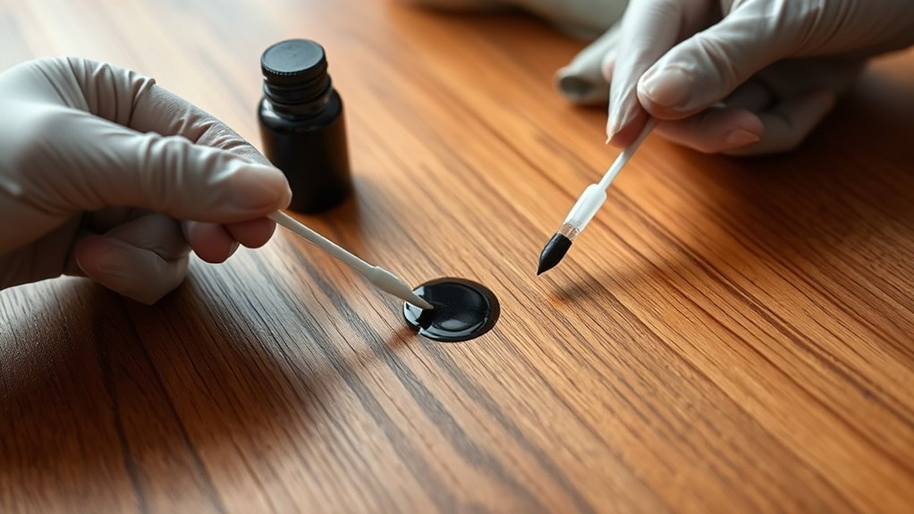 identify ink and finish