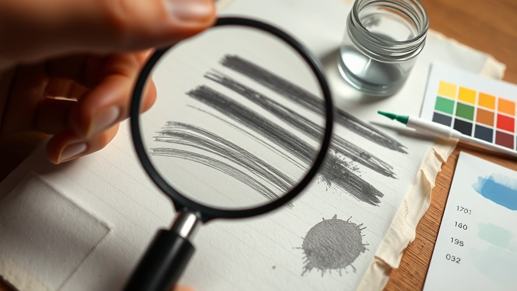 identify ink and paper types