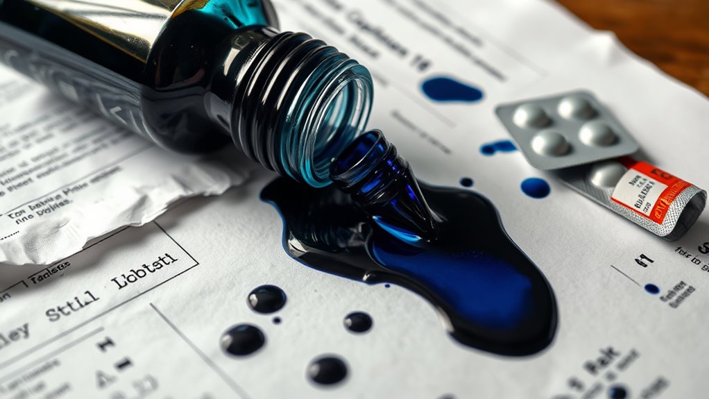 ink poisoning from toxic exposure