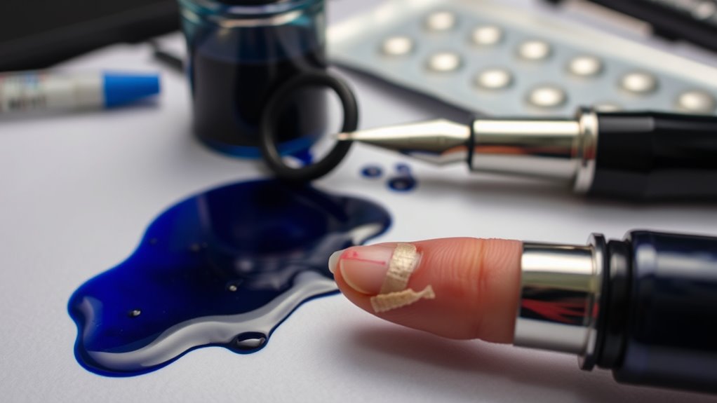 ink poisoning symptoms vary