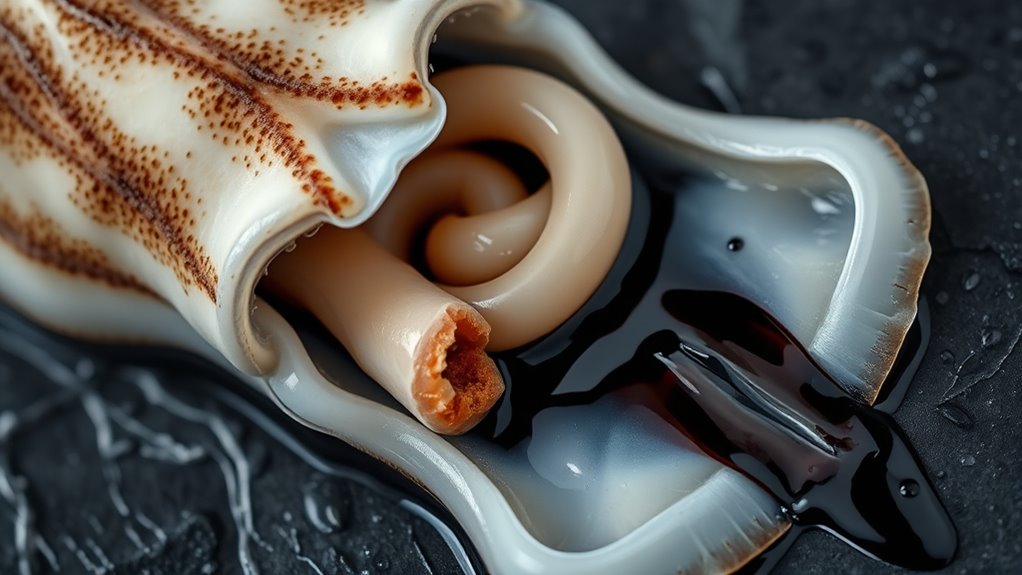 ink production in specialized organs