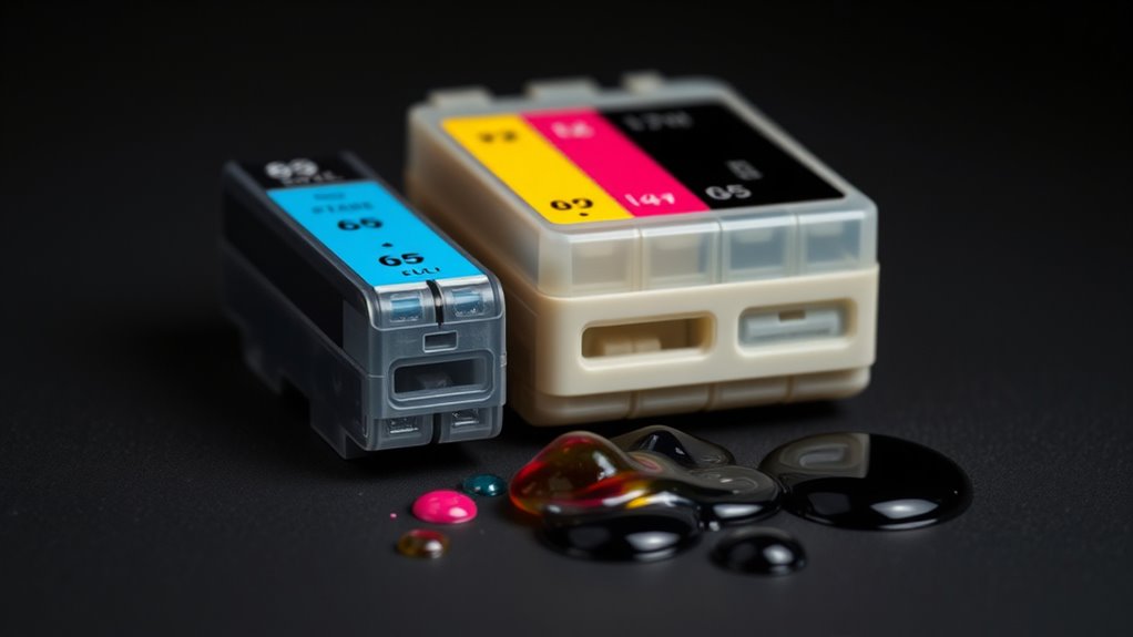ink types and capacity
