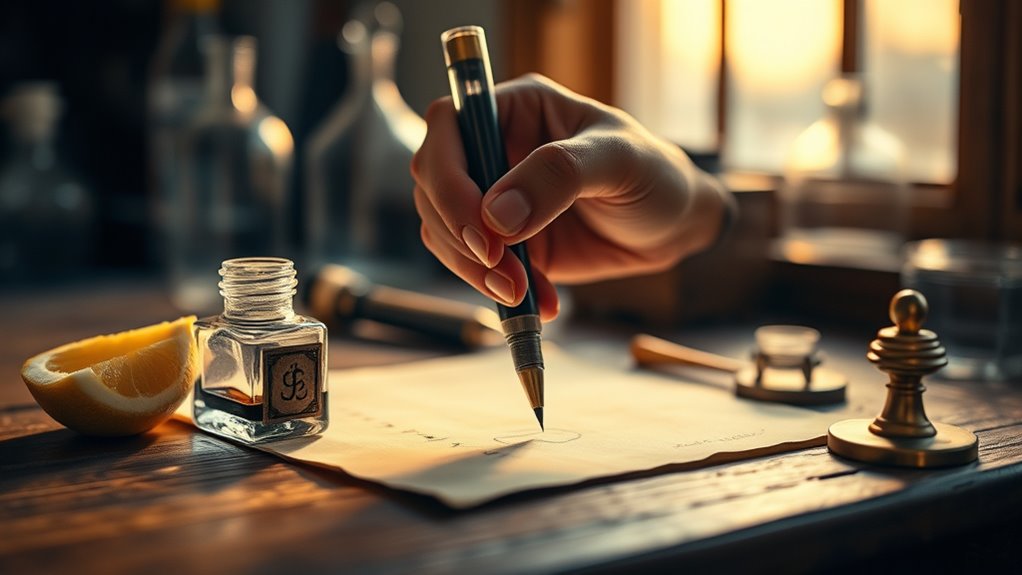 invisible ink reveals secrets