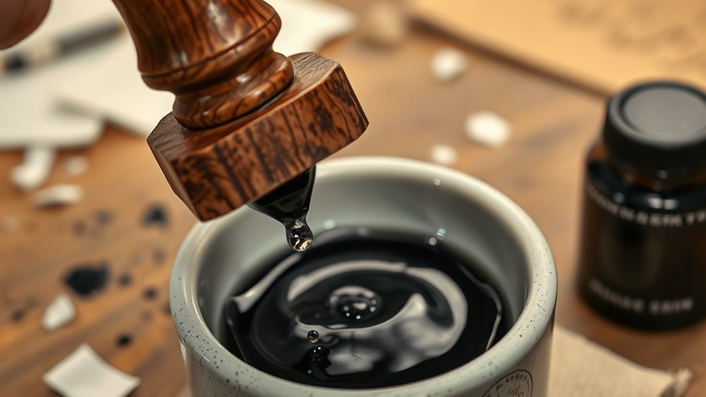 let ink soak