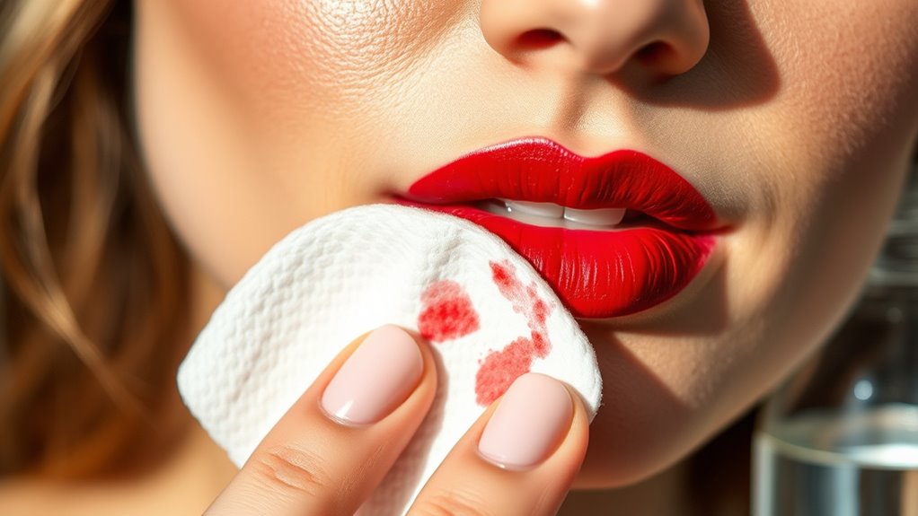 long lasting resistant lipstick removal