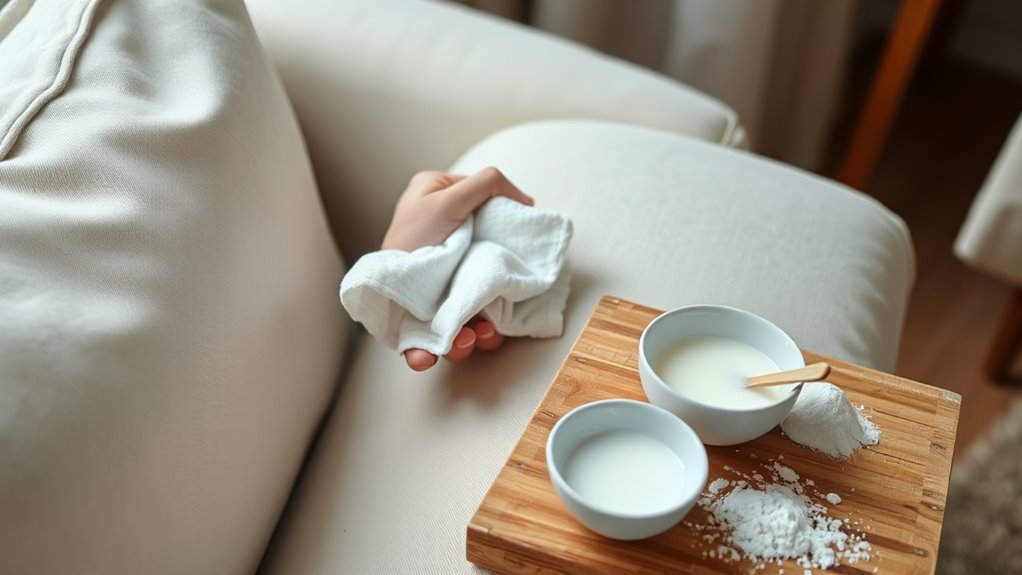 milk and baking soda treatment