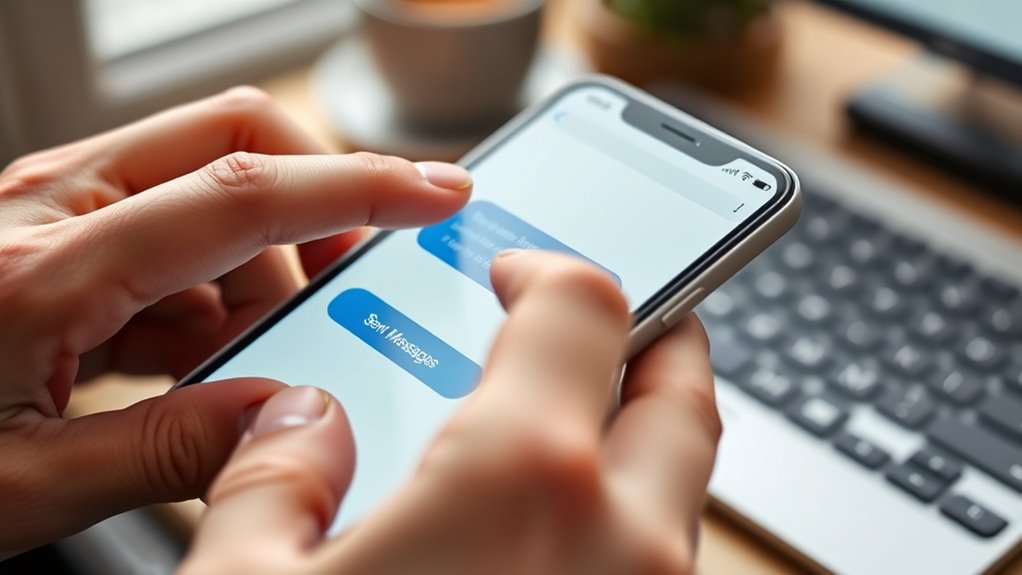 open messages to send