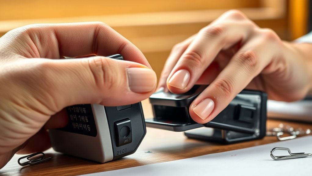 remove ink pad carefully