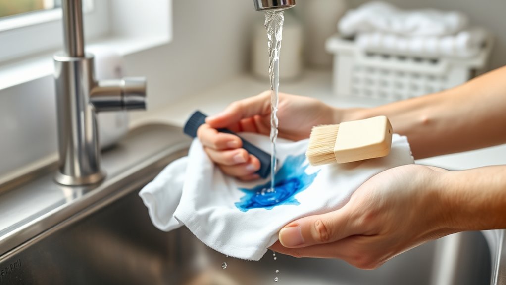 rinse blot treat dry