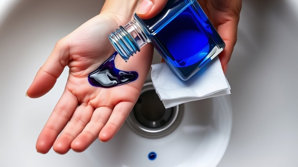 rubbing alcohol removes ink