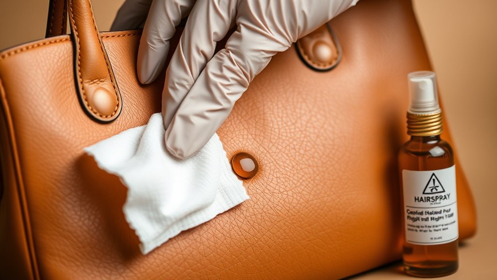 safe leather ink removal