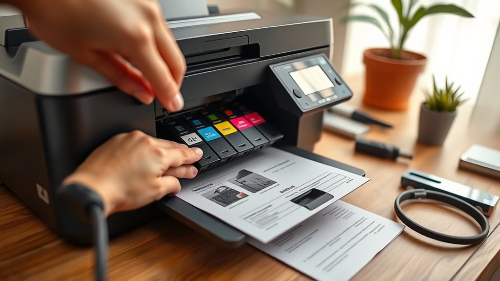 set up inkjet printer properly