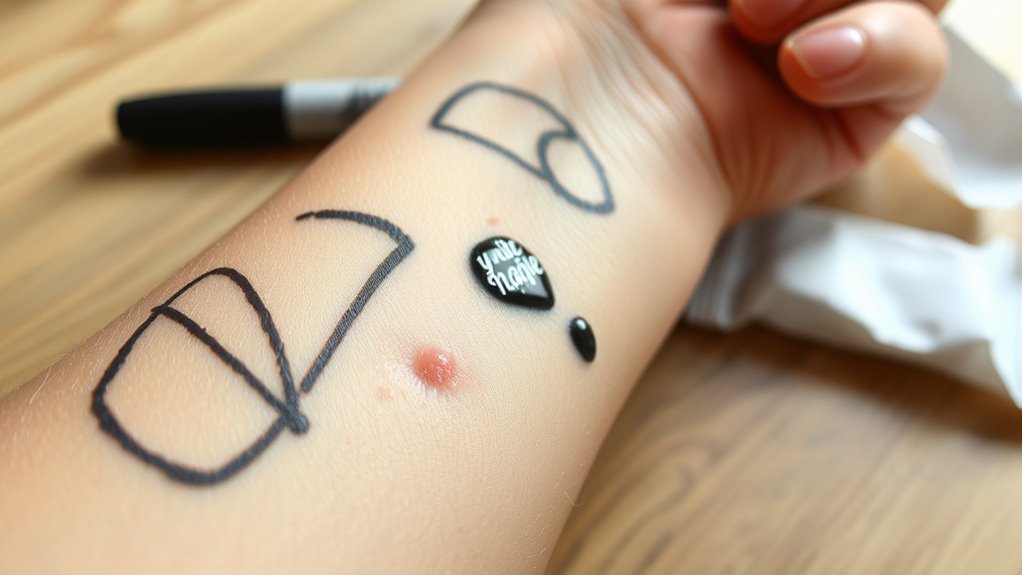 sharpie ink may cause irritation