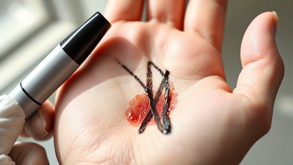 sharpie ink skin irritation