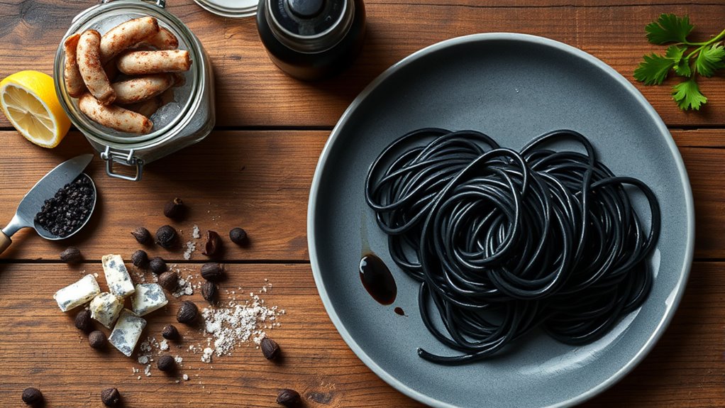 squid ink pasta preparation