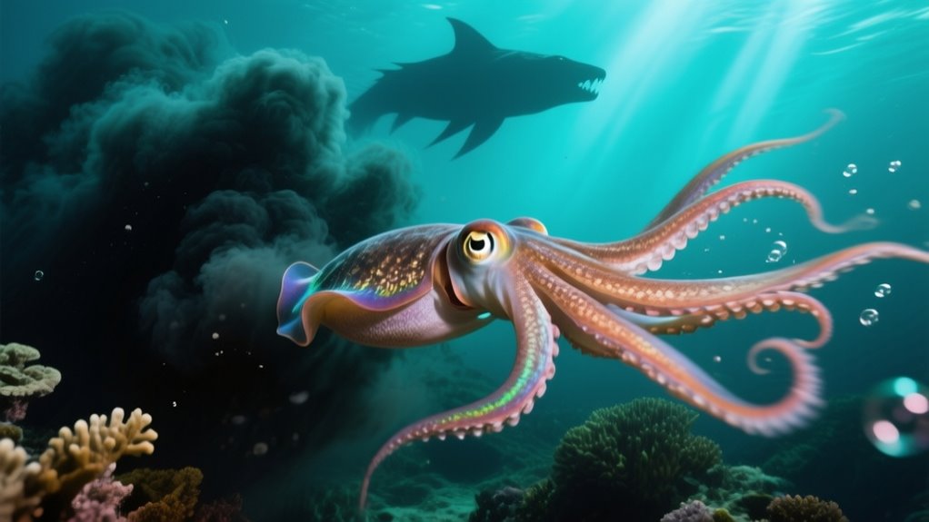 Why Do Squids Ink to Escape Predators?