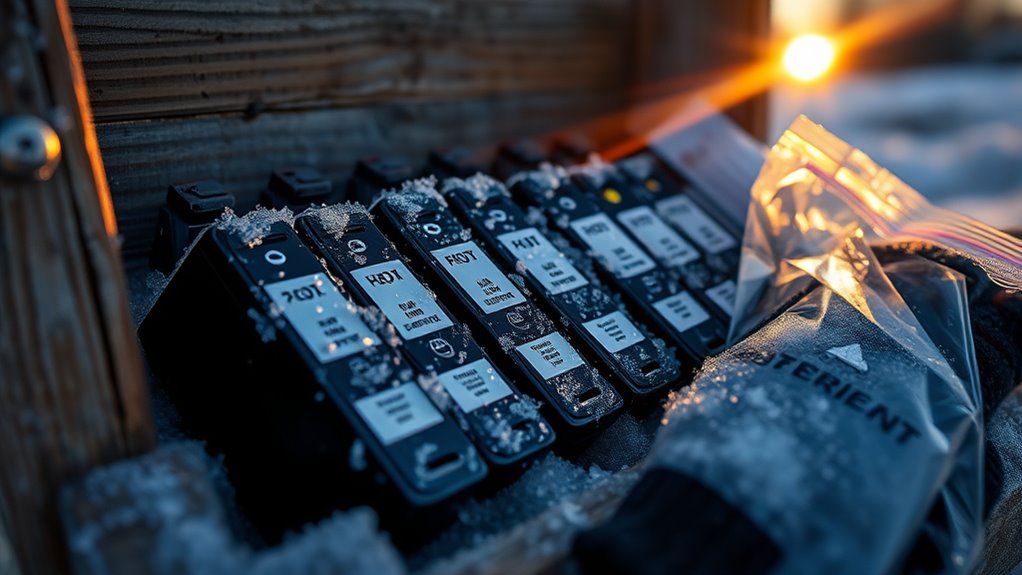 store cartridges at stable temperatures
