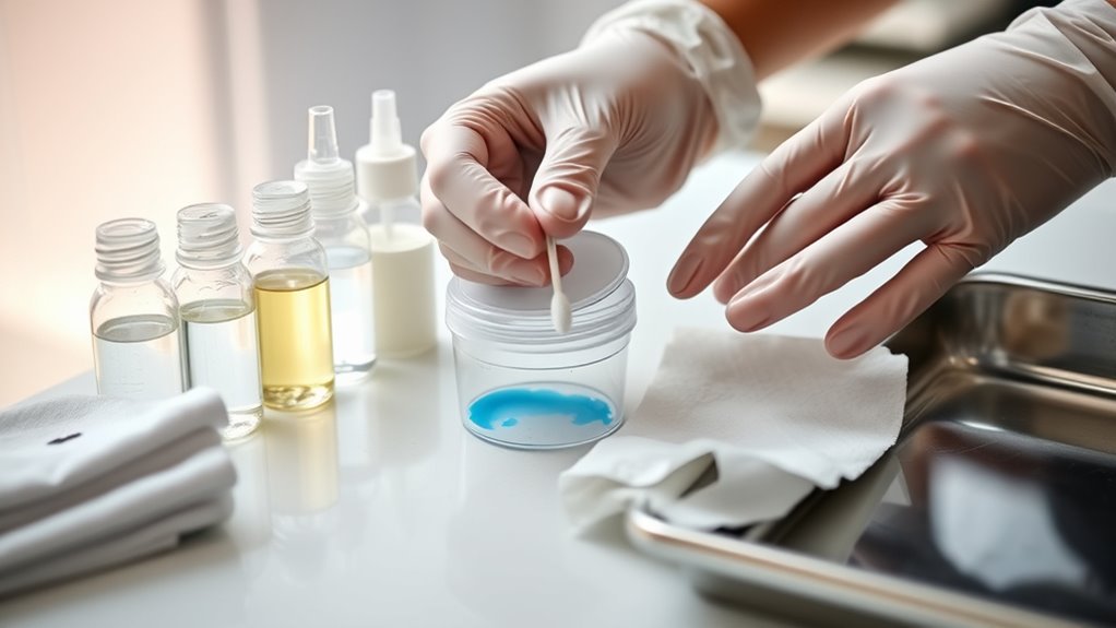 test cleaner on hidden plastic