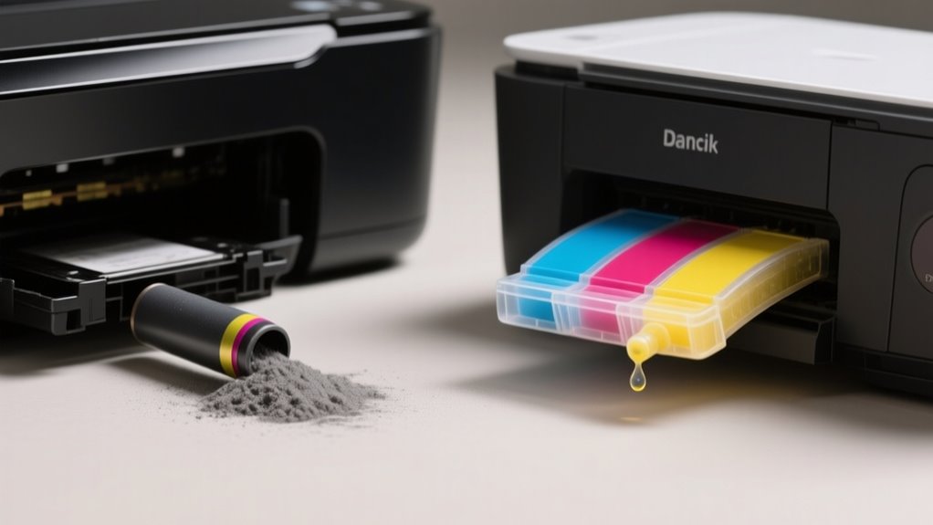 How to Understand the Difference Between Toner and Ink