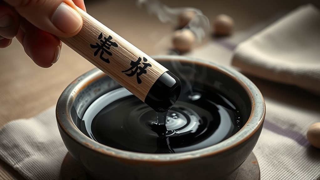 traditional ink from soot