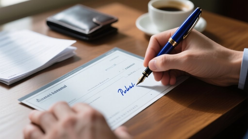 How Do You Use Blue Ink on a Check Correctly?