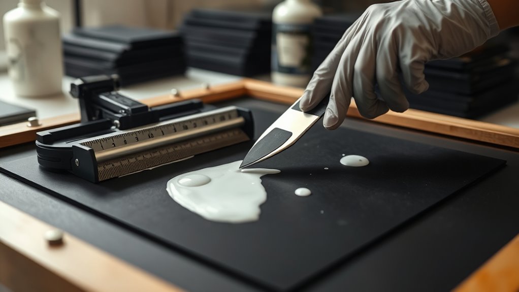 white ink black paper printing